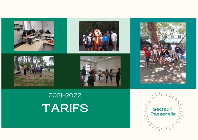 Tarifs Passerelle