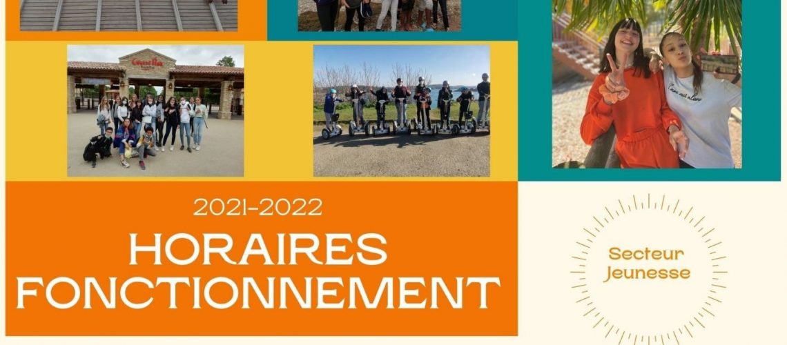 Horaires et fonctionnement Jeunesse